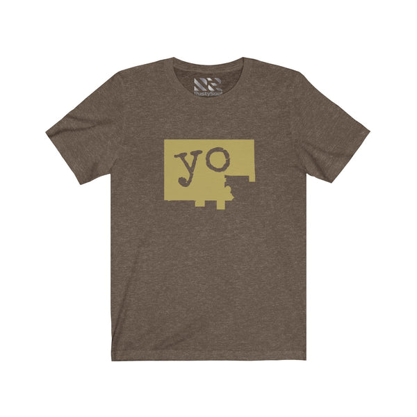 The Town "YO" (Gold) Unisex Jersey Short Sleeve Tee