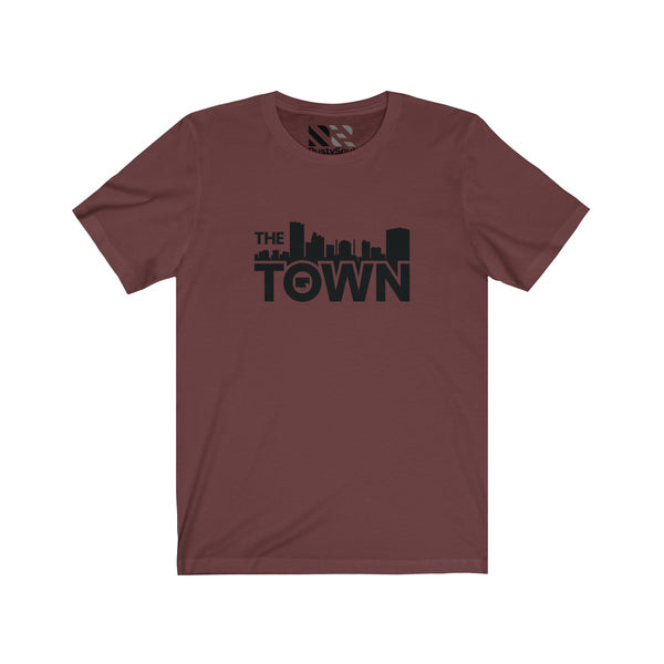 The Town "Skyline" (Black) Unisex Jersey Short Sleeve Tee