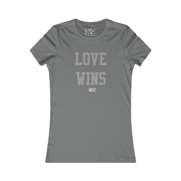 Love Wins (Gray) Women's Favorite Tee