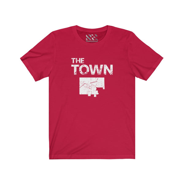 The Town 3 (White) Unisex Jersey Short Sleeve Tee