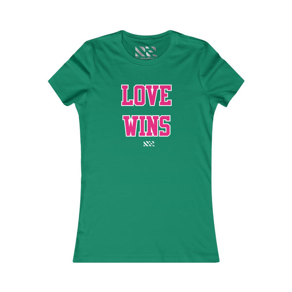 Love Wins (Pink & White) Women's Favorite Tee