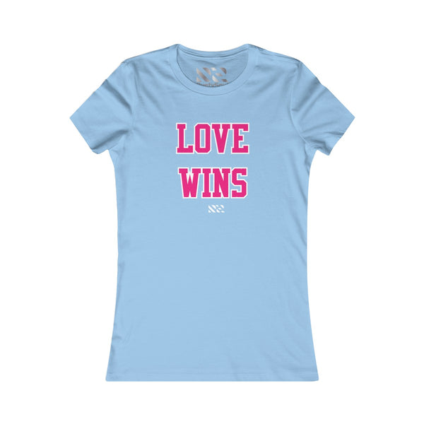 Love Wins (Pink & White) Women's Favorite Tee