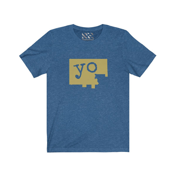 The Town "YO" (Gold) Unisex Jersey Short Sleeve Tee