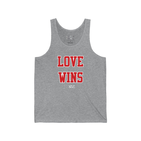"LOVE WINS" Unisex Jersey Tank