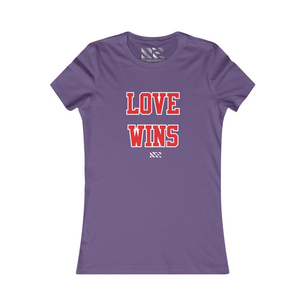 Love Wins (Red & White) Women's Favorite Tee