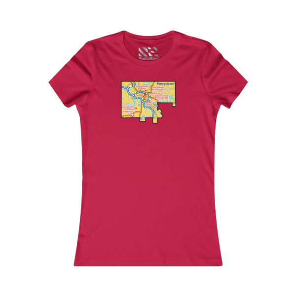 The Town "Map" Women's Favorite Tee