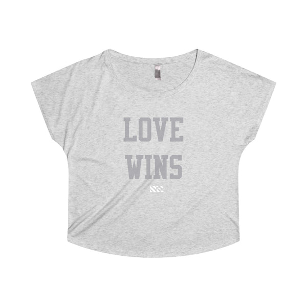 "LOVE WINS" Women's Tri-Blend Dolman