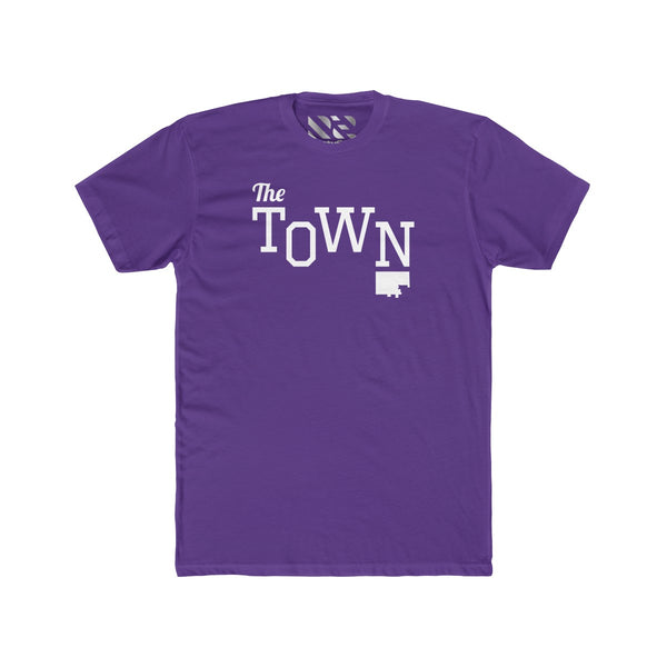 The Town 2 (White) Men's Cotton Crew Tee