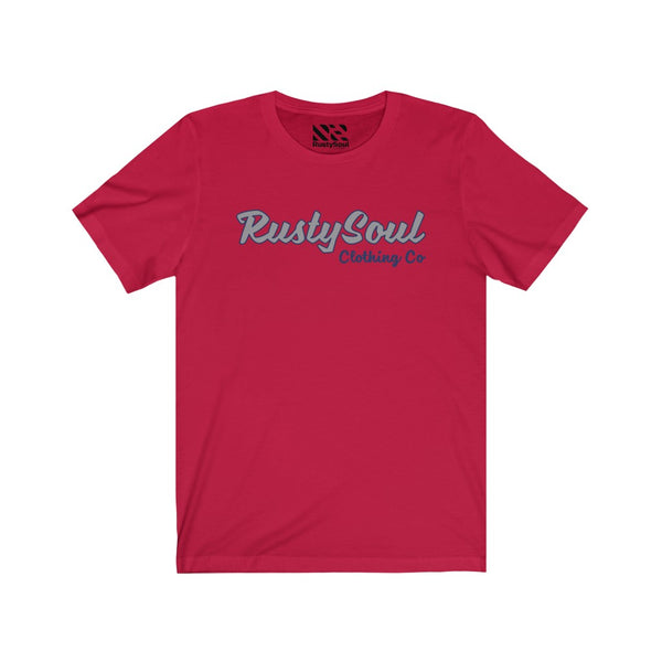 RustySoul Brand (Gray & Blue) Unisex Jersey Short Sleeve Tee