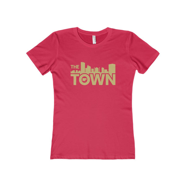 The Town "Skyline" (Gold) Women's The Boyfriend Tee