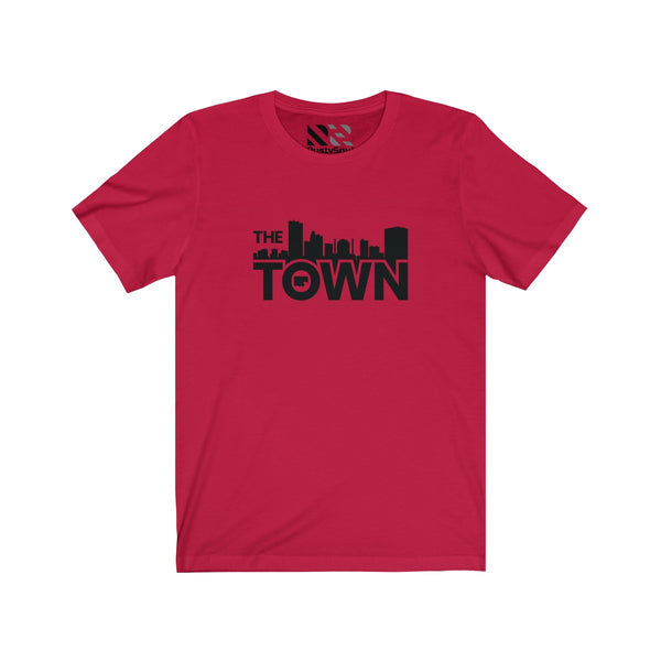 The Town "Skyline" (Black) Unisex Jersey Short Sleeve Tee