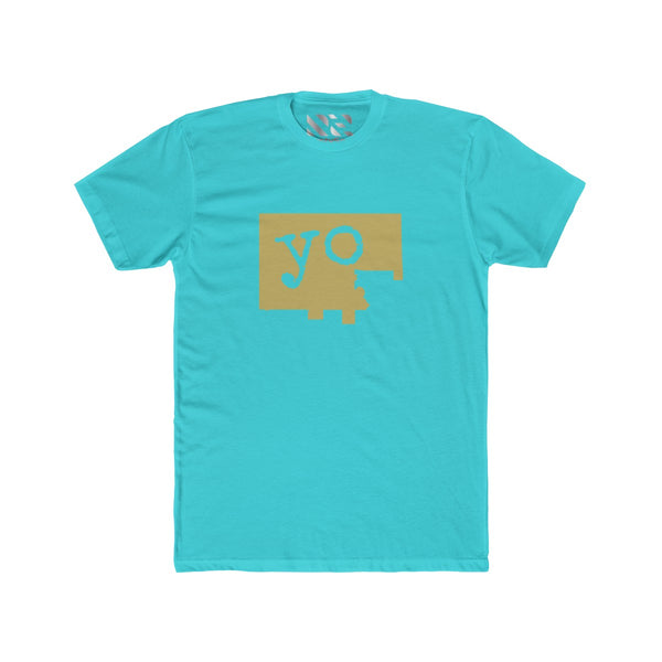 The Town "YO" (Gold) Men's Cotton Crew Tee