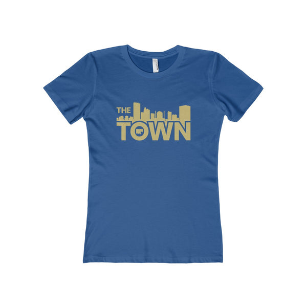 The Town "Skyline" (Gold) Women's The Boyfriend Tee