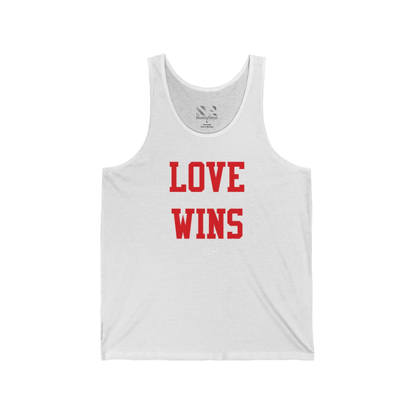 "LOVE WINS" Unisex Jersey Tank