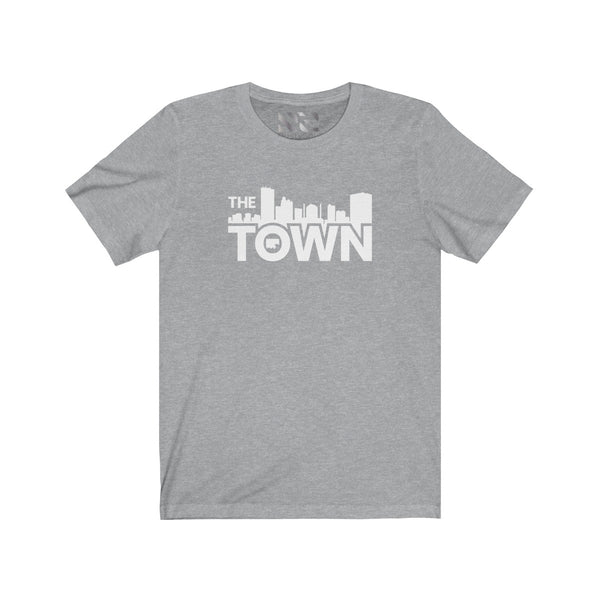 The Town "Skyline" (White) Unisex Jersey Short Sleeve Tee
