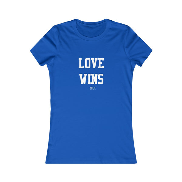 "Love Wins" (White Lettering) Women's Favorite Tee