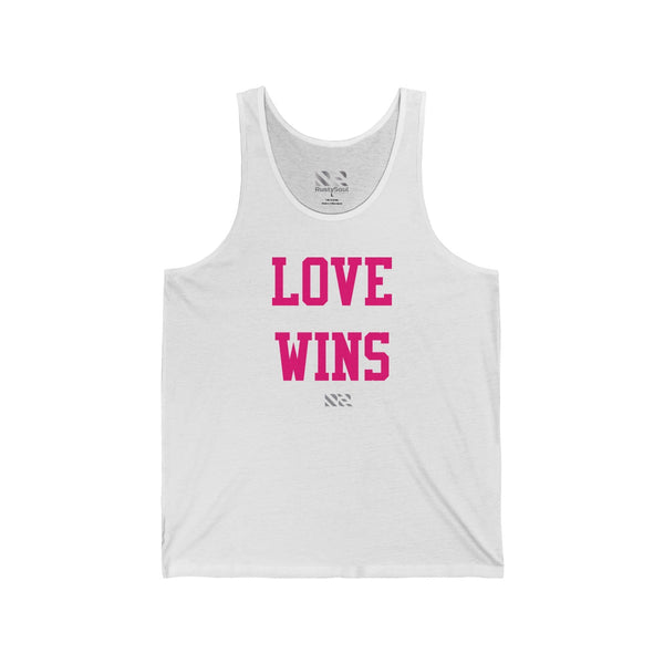 "LOVE WINS" Unisex Jersey Tank