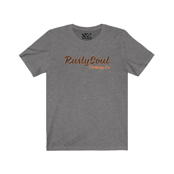 RustySoul Brand (Navy & Orange) Unisex Jersey Short Sleeve Tee