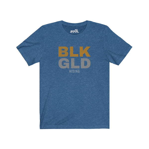 BLK GLD Rising Unisex Jersey Short Sleeve Tee