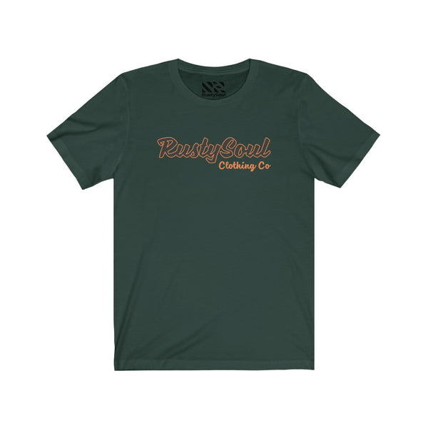 RustySoul Brand (Navy & Orange) Unisex Jersey Short Sleeve Tee